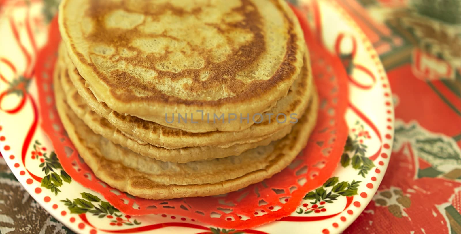 Traditional homemade pancakes by sherj