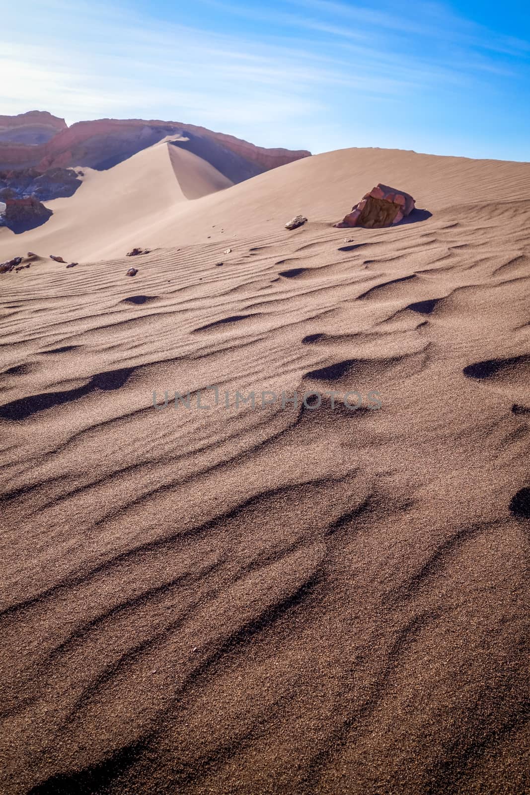 Sand dunes in Valle de la Luna, San Pedro de Atacama, Chile by daboost