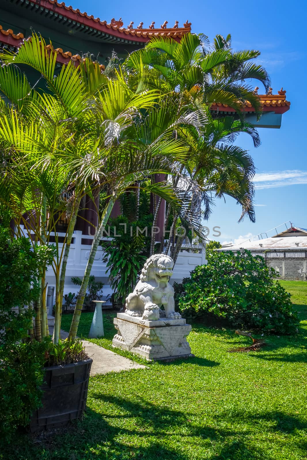 Chinese temple Kanti de Mamao, in Papeete on Tahiti island, french Polynesia