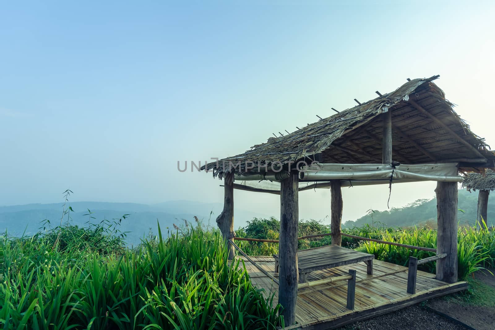 Classic Pavilion on Natural Landscape