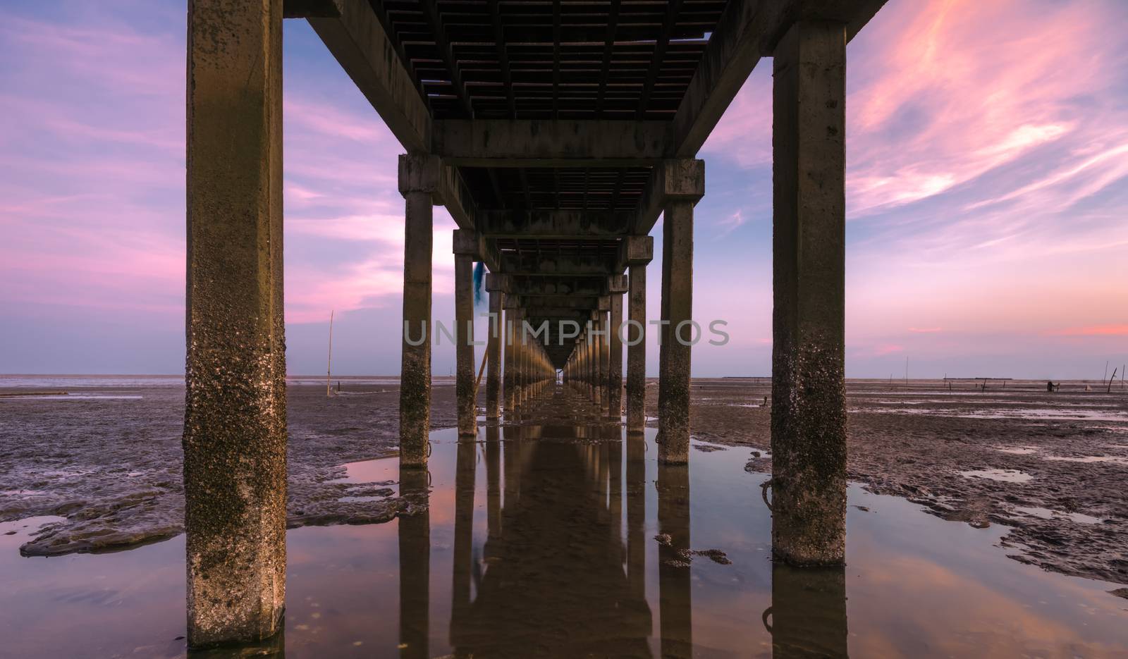 Decay under bridge port in twilight time

 by ahimaone