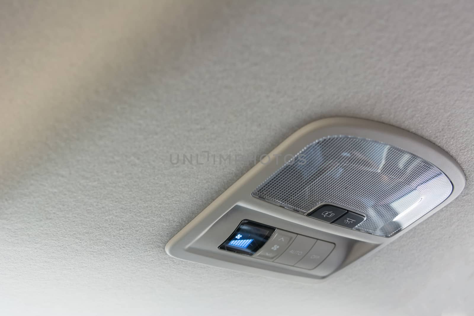 Car ceiling lamp and switch air for background by ahimaone