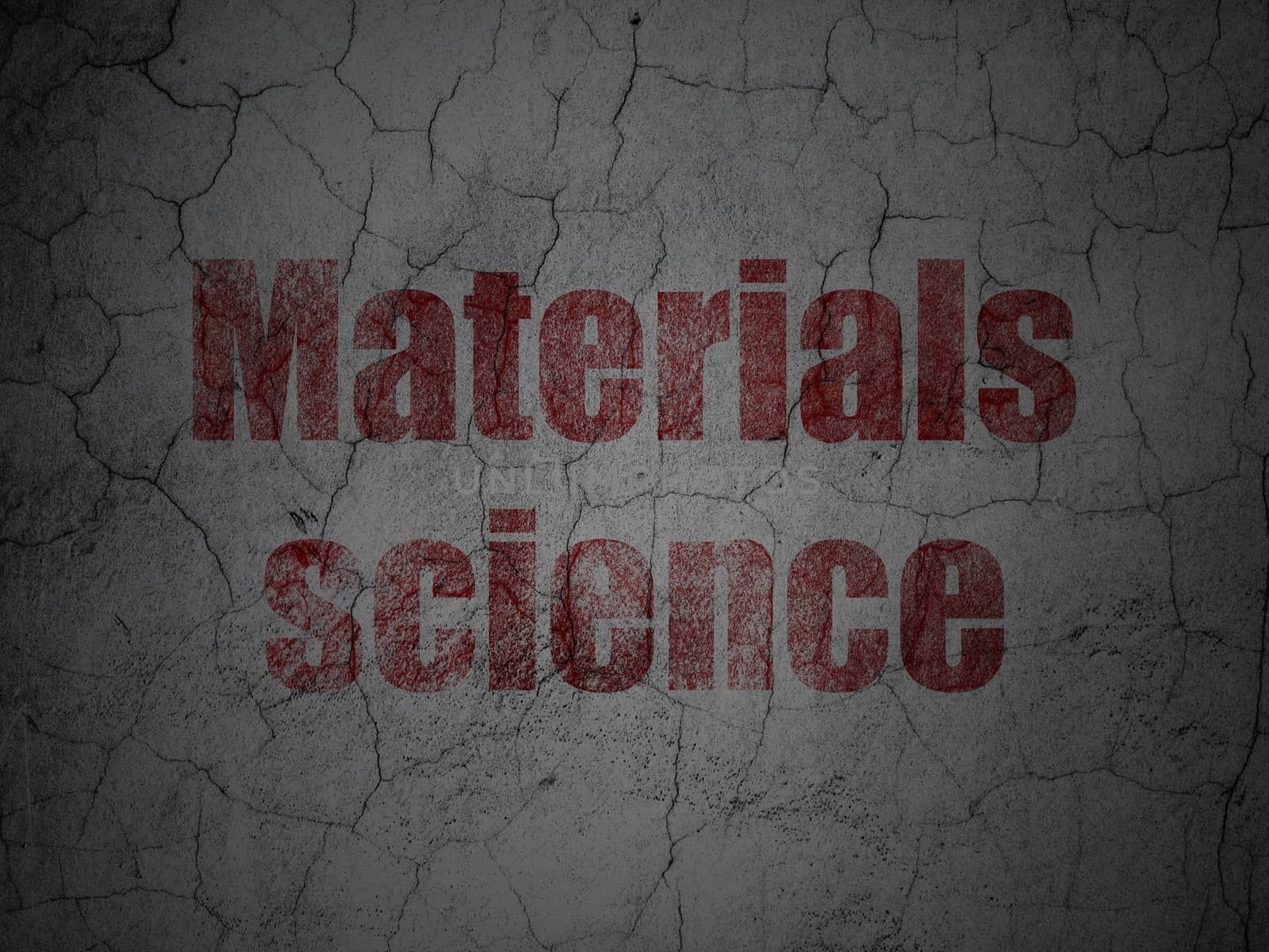 Science concept: Materials Science on grunge wall background by maxkabakov