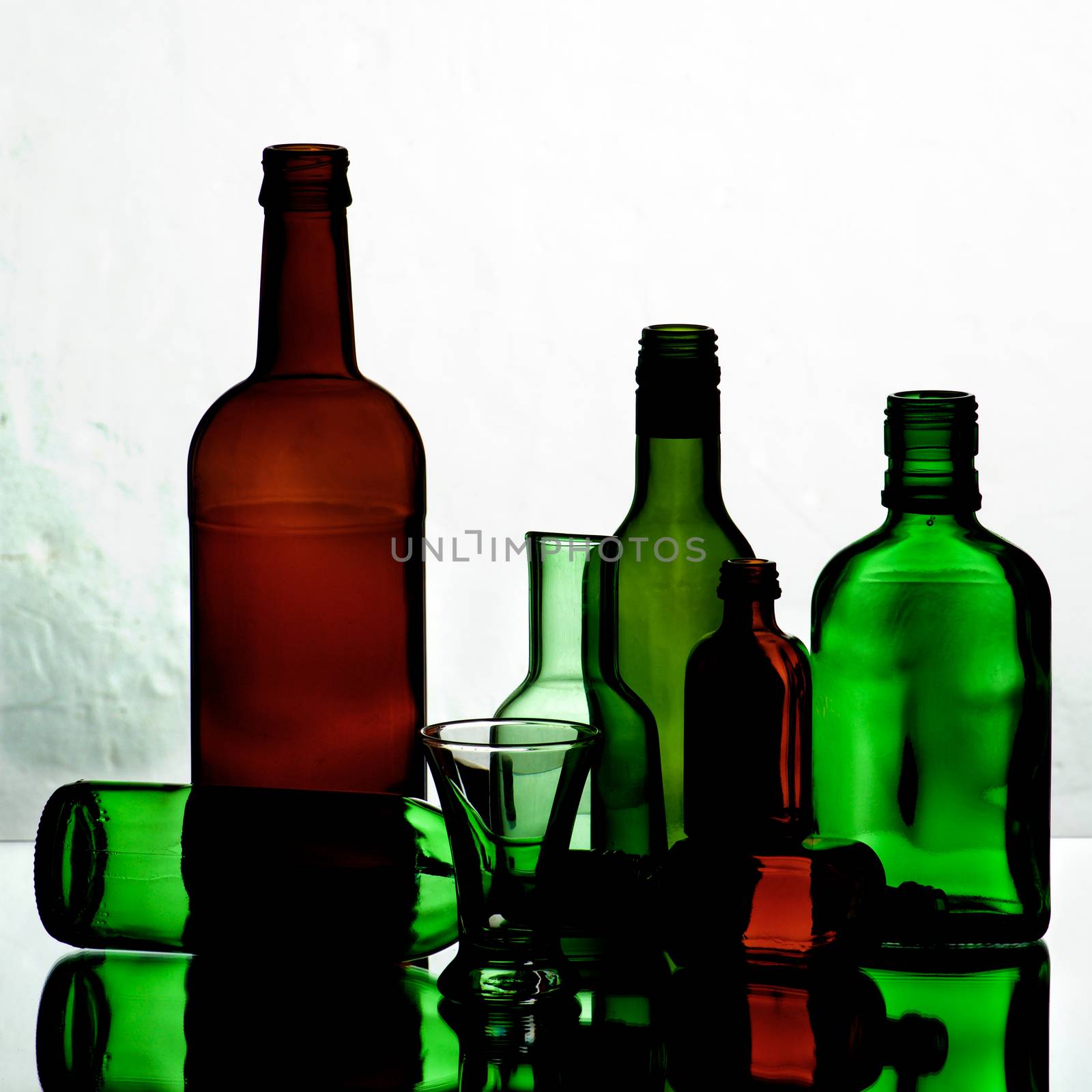 Empty Bottles and Glasses by zhekos