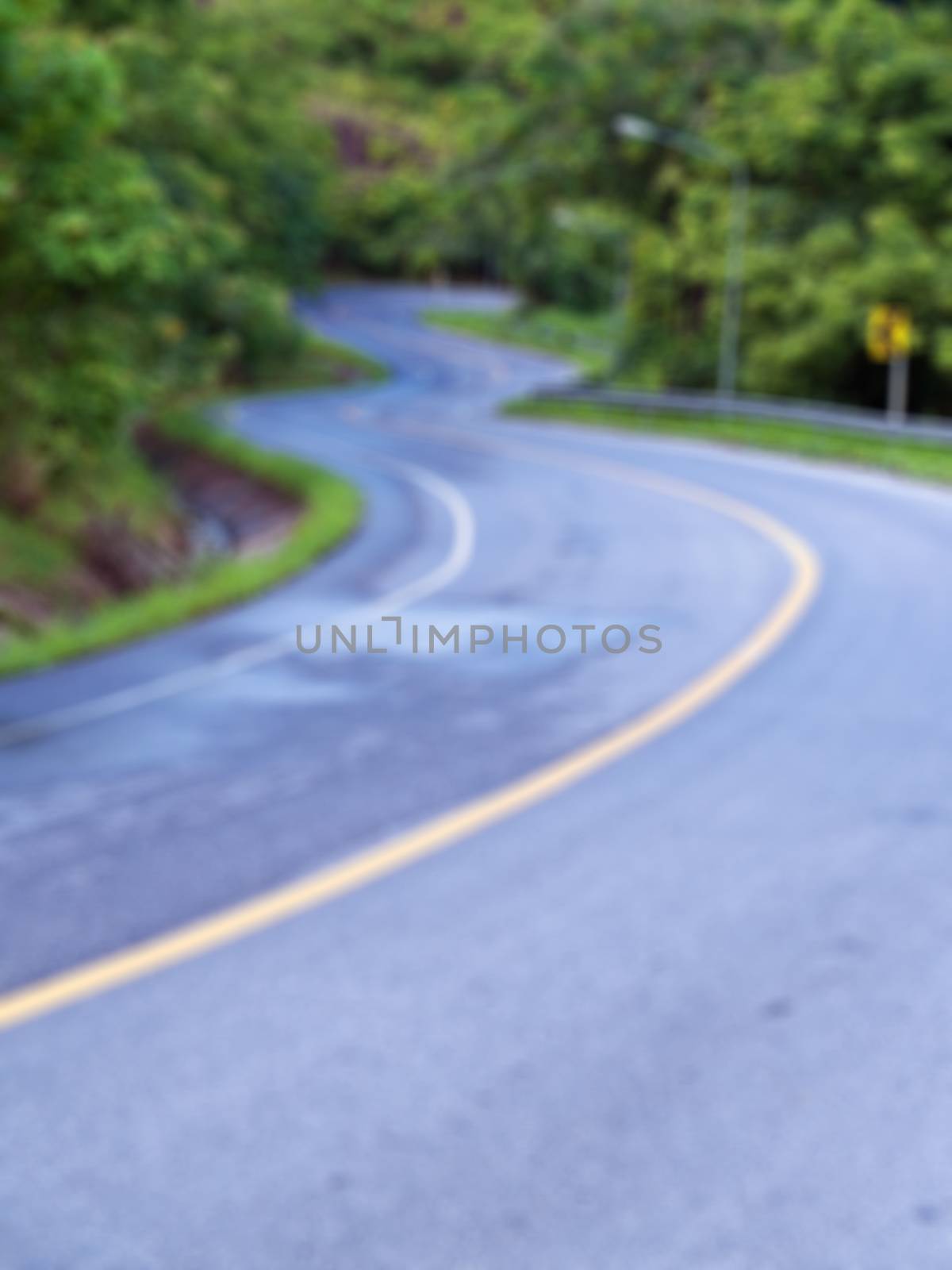 Blurred road curves by Exsodus