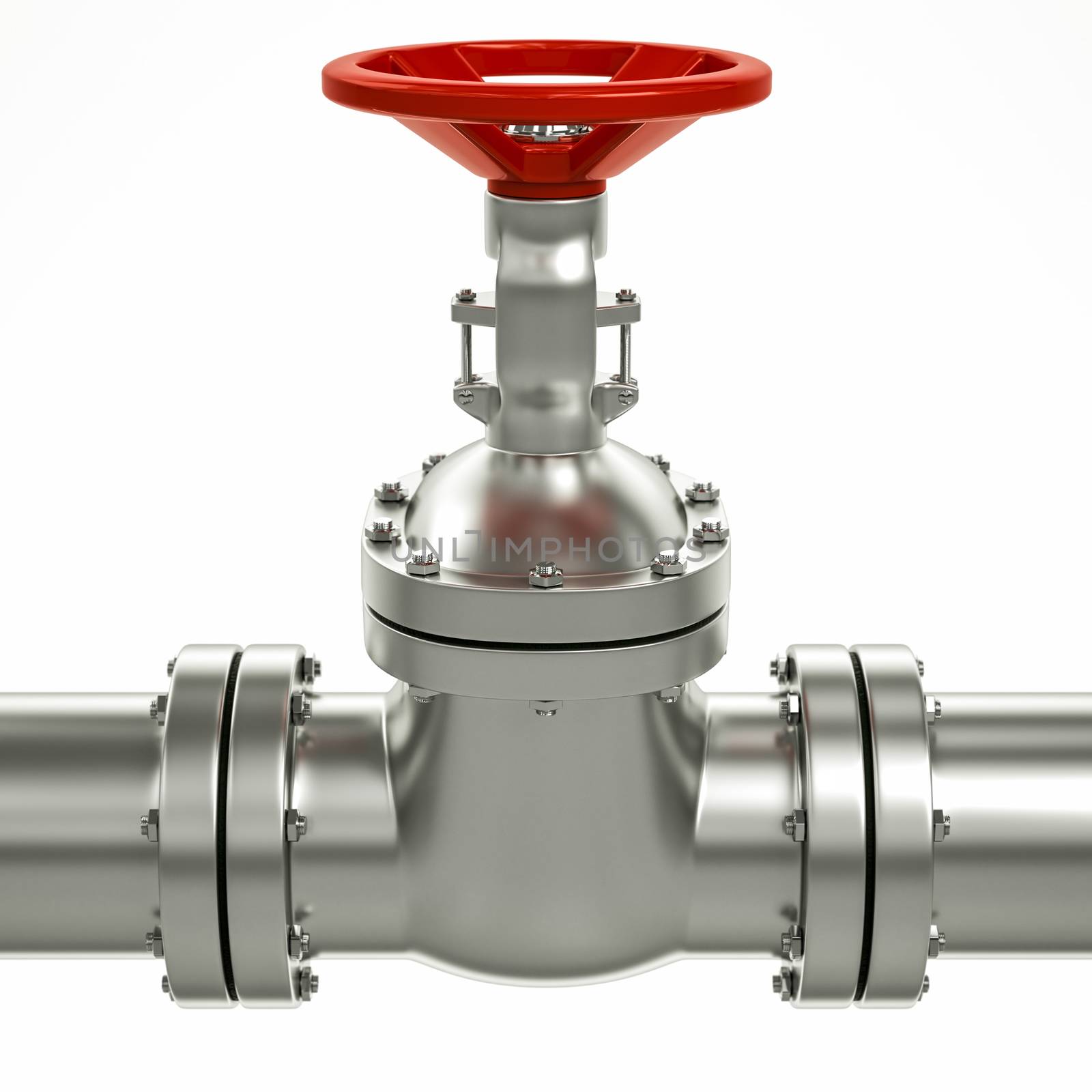 3d metal gas pipe line valves  by Lupen