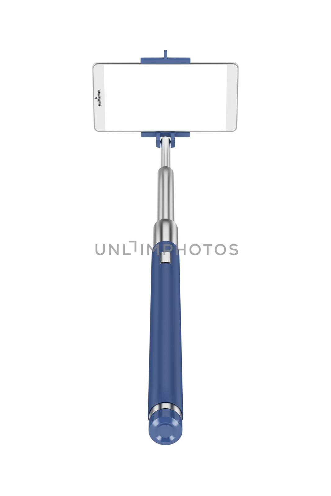 Selfie stick and smart phone by magraphics