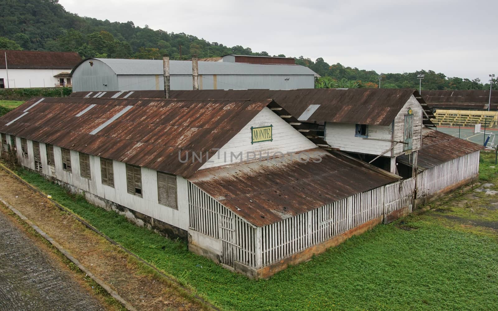Ruin of the plantation Monte Cafe, Sao Tome and Principe, Africa