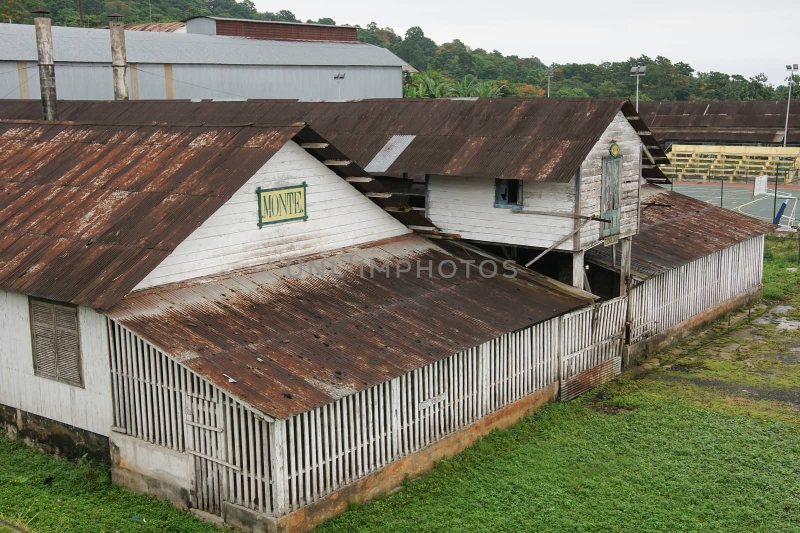 Ruin of the plantation Monte Cafe, Sao Tome and Principe, Africa