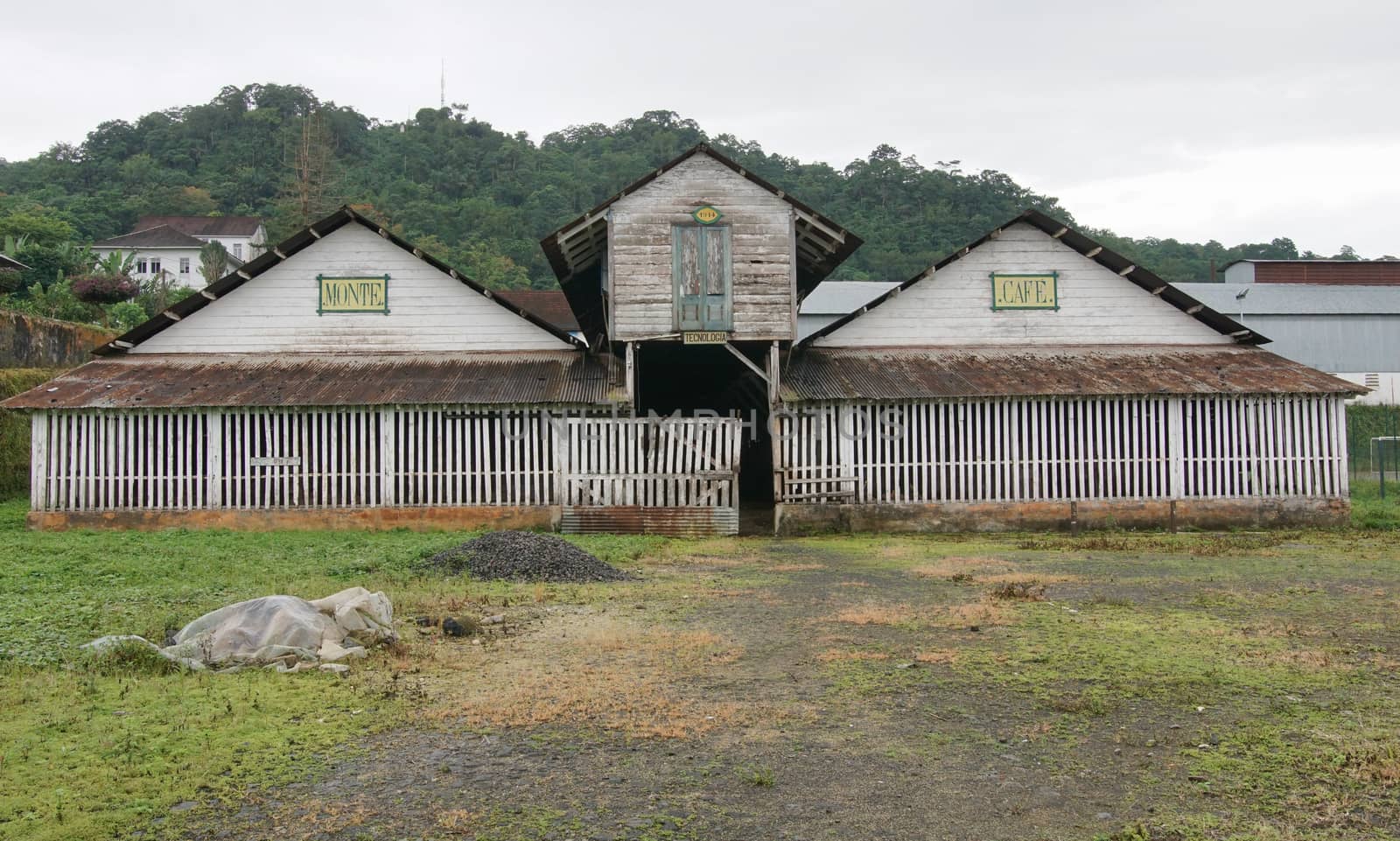 Ruin of the plantation Monte Cafe, Sao Tome and Principe, Africa