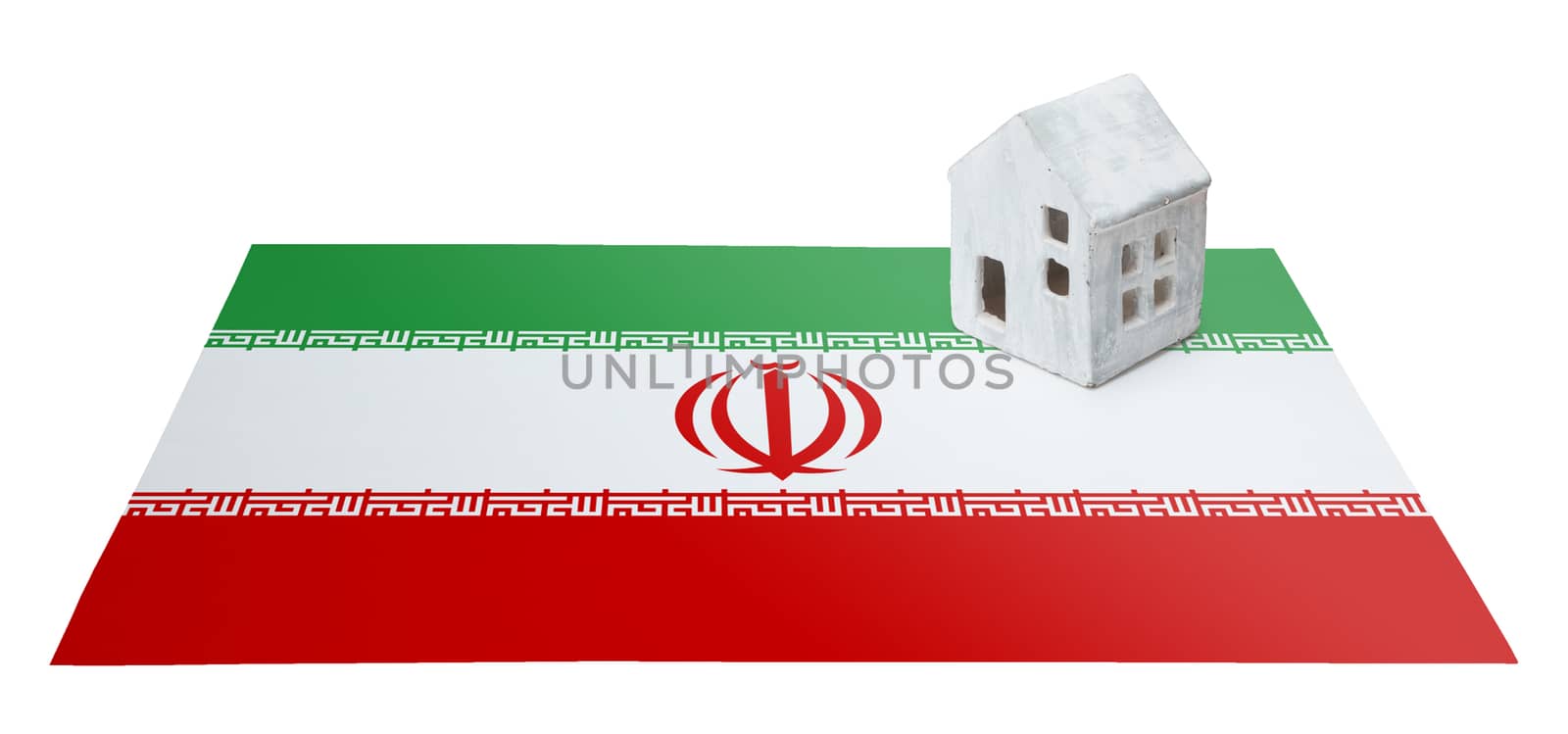 Small house on a flag - Living or migrating to Iran