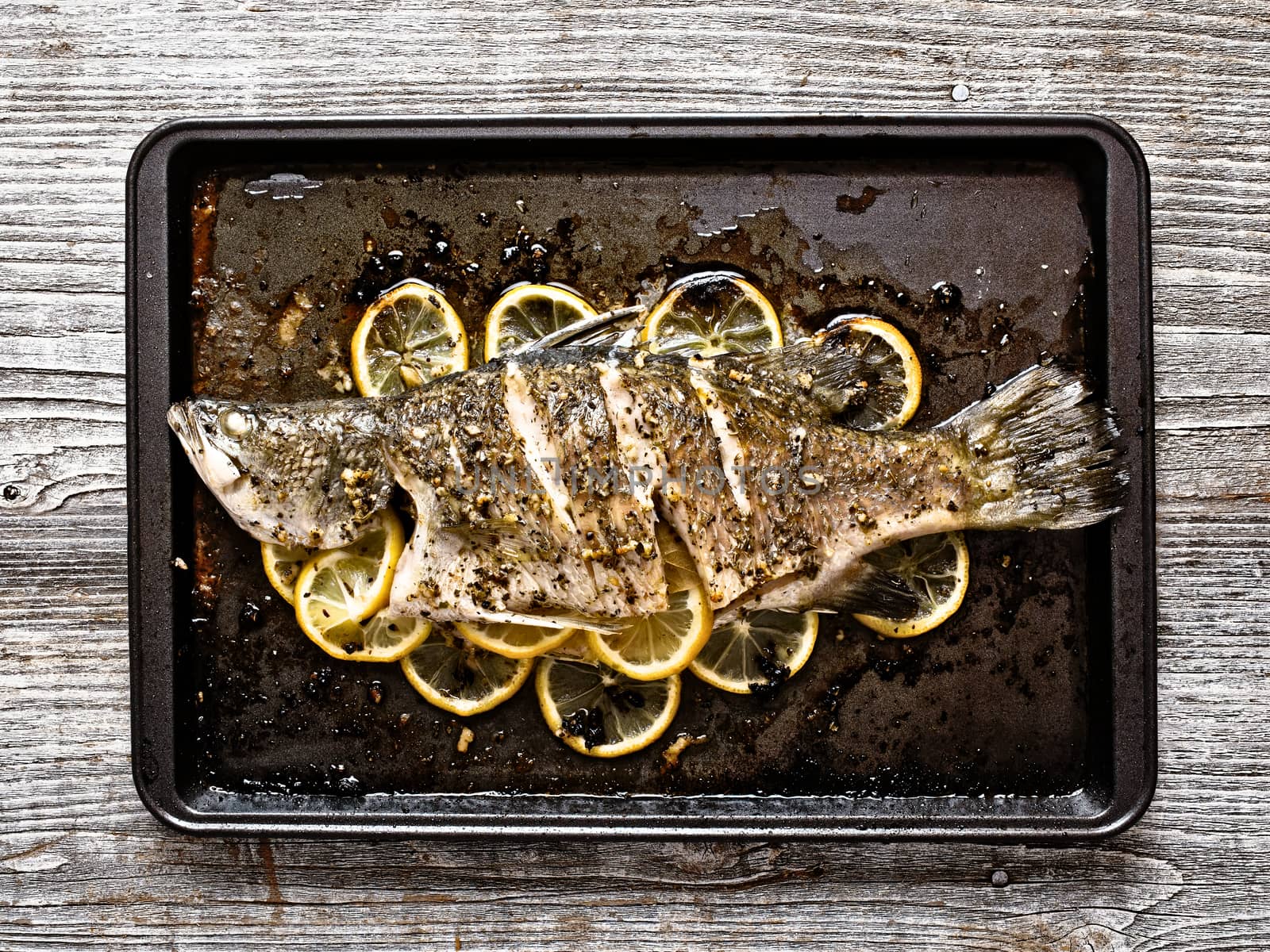 rustic baked fish by zkruger
