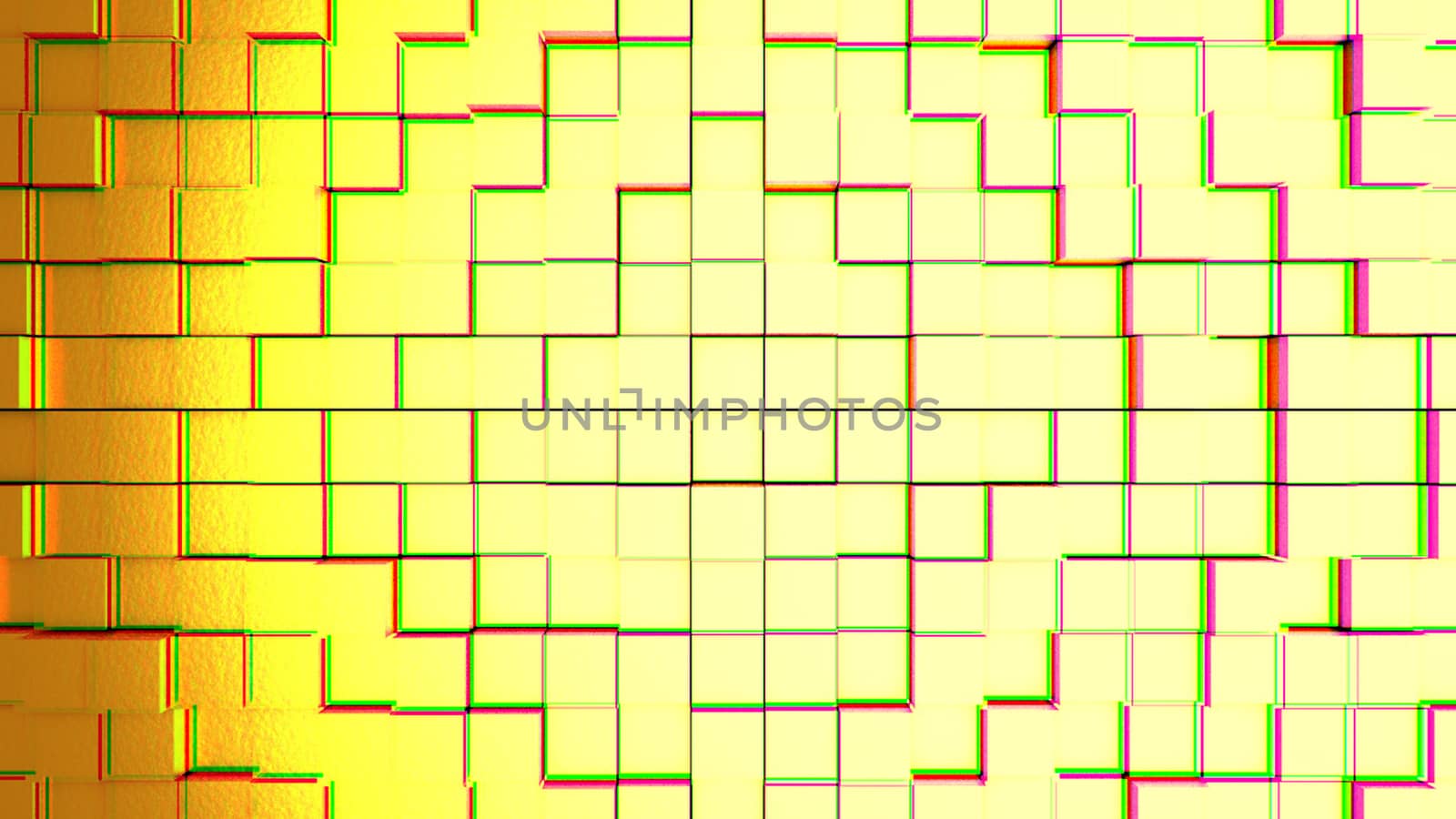 Abstract background with cubes. Digital backdrop. 3d rendered