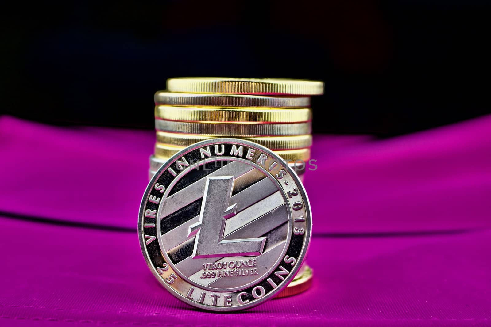 Digital currency silver physical litecoin coin