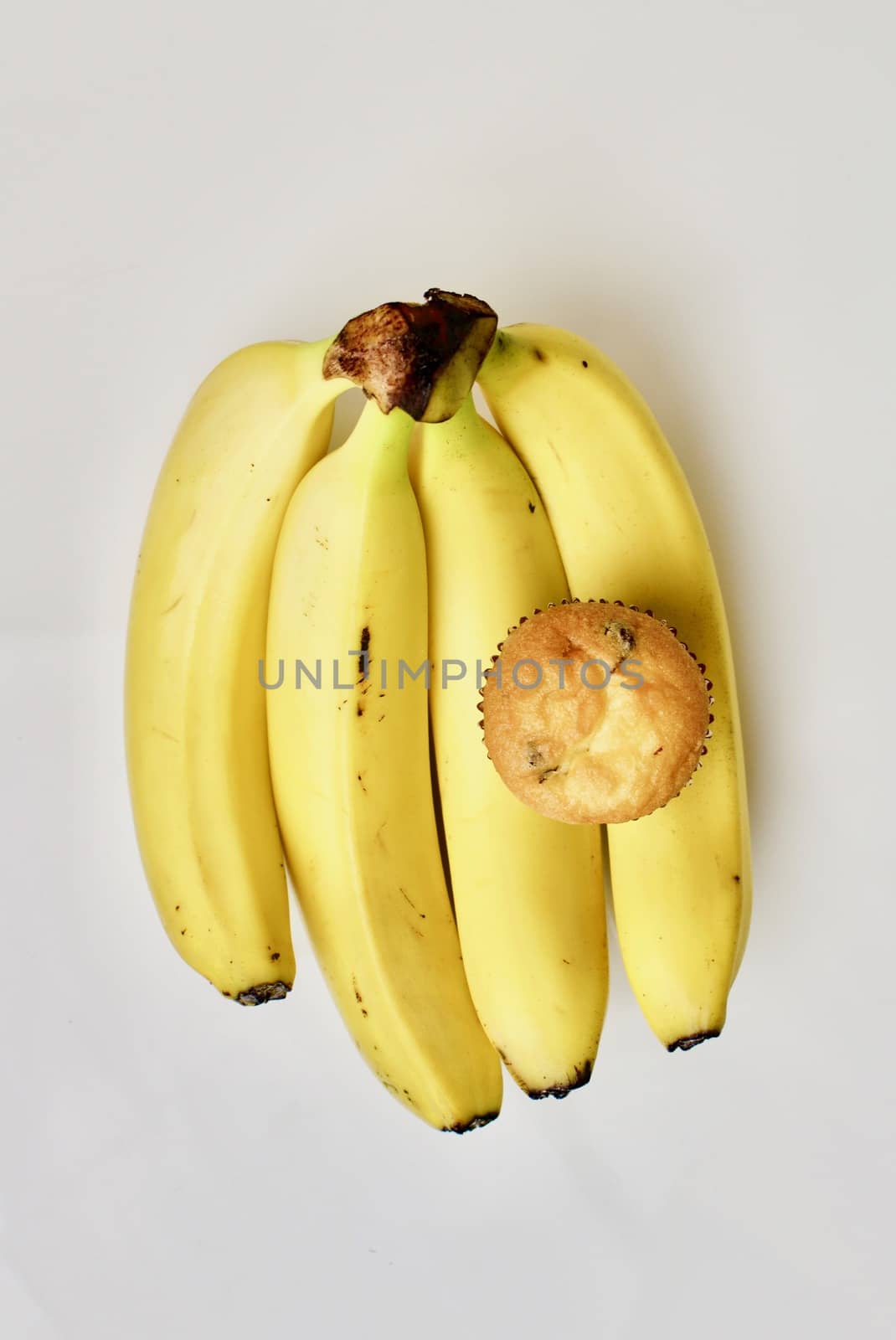 Sweet banana cupcake