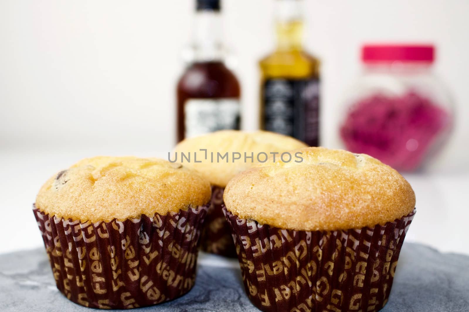 Cupcakes and bottles