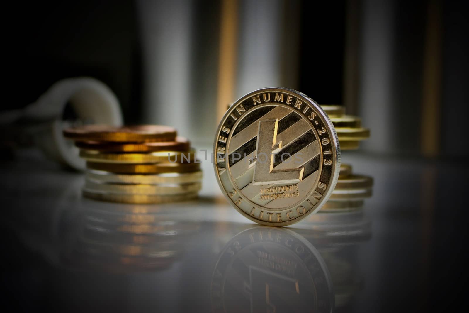 Digital currency physical silver litecoin coin
