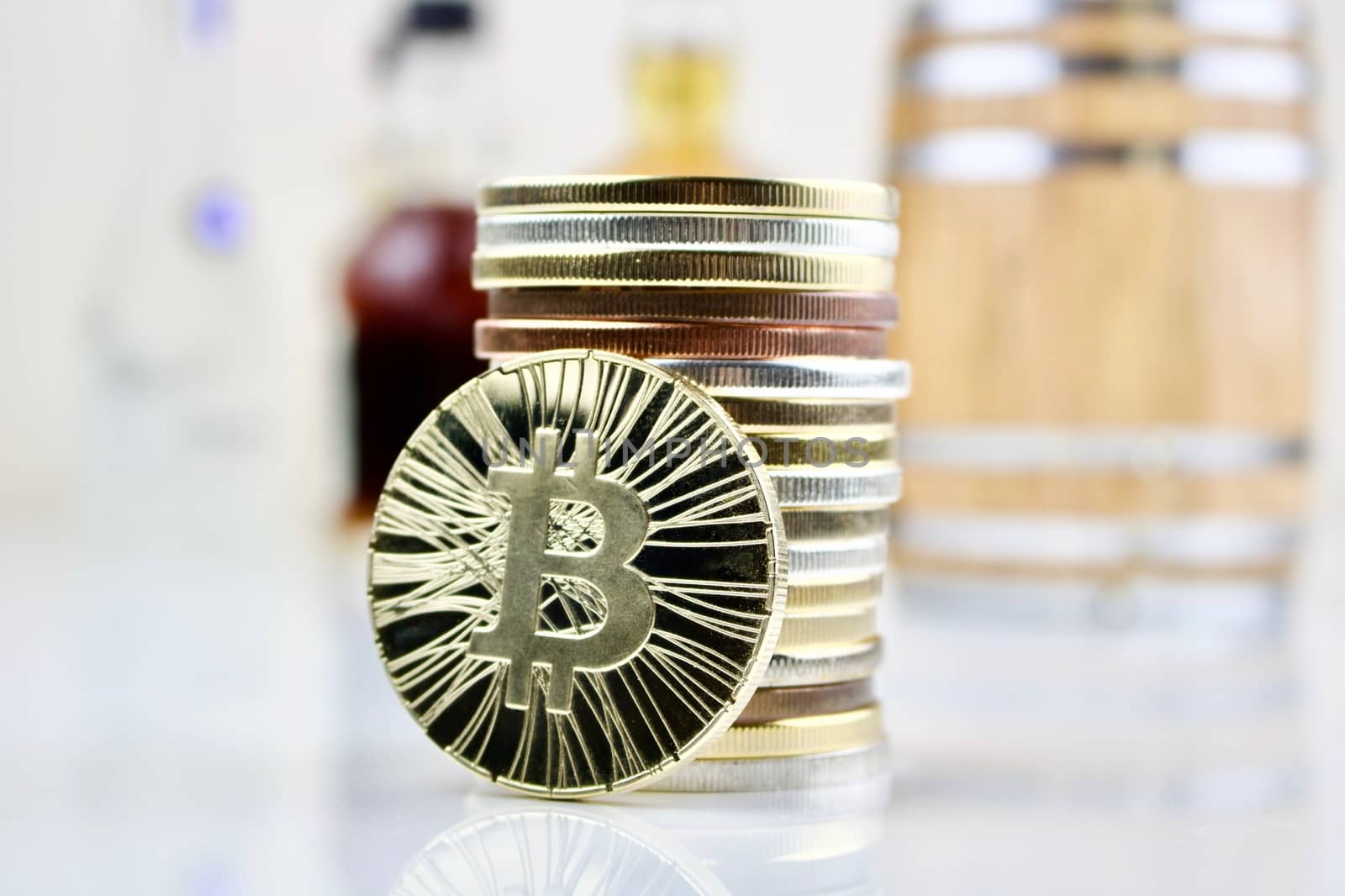 Cryptocurrency physical bitcoin coin
