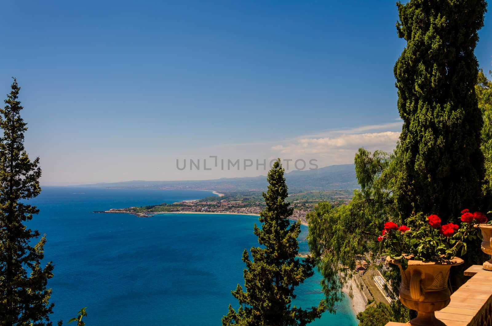 The Sicilian coast from Taormina - Italy by alanstix64