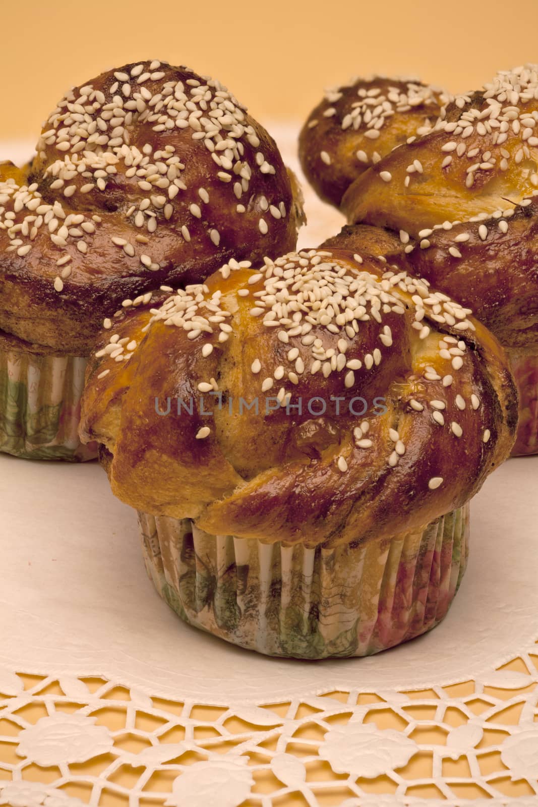 cakes with sesame seeds  by mrivserg