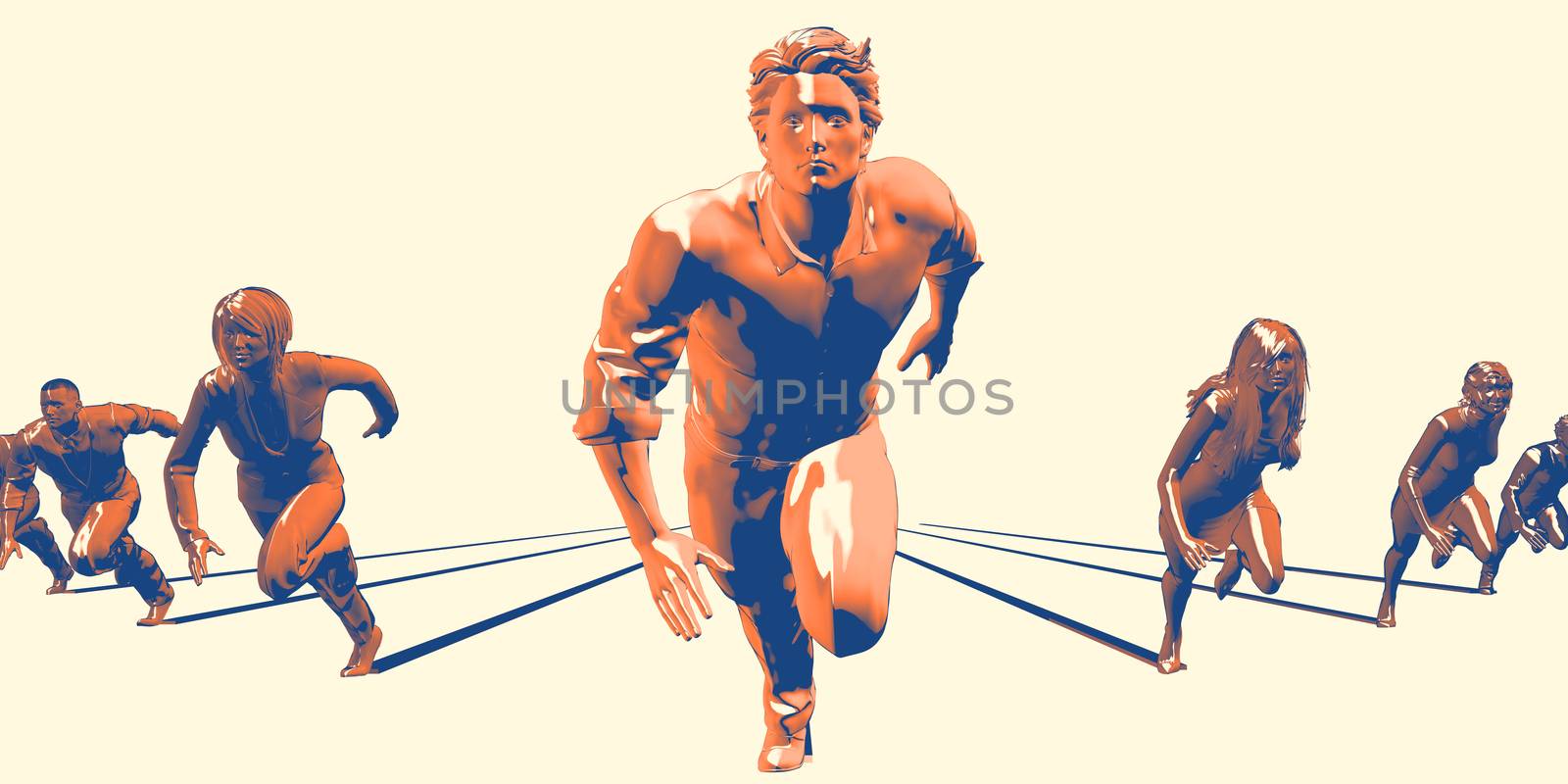 Head Start in Business as an Advantage in Race