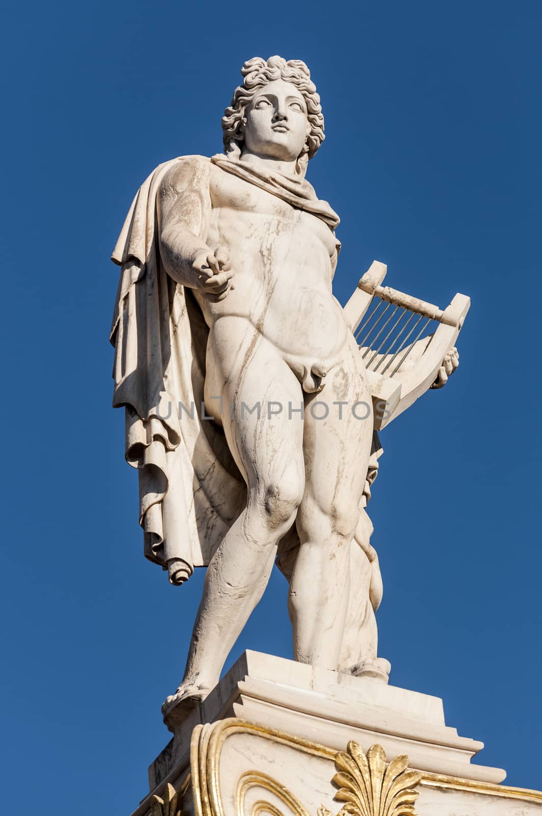 Classic Apollo marble statue by vangelis
