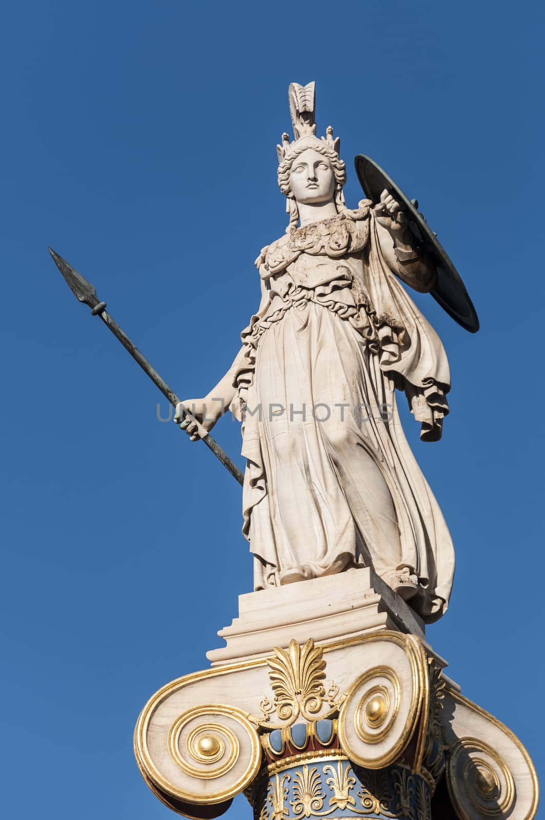 classical Athena statue by vangelis