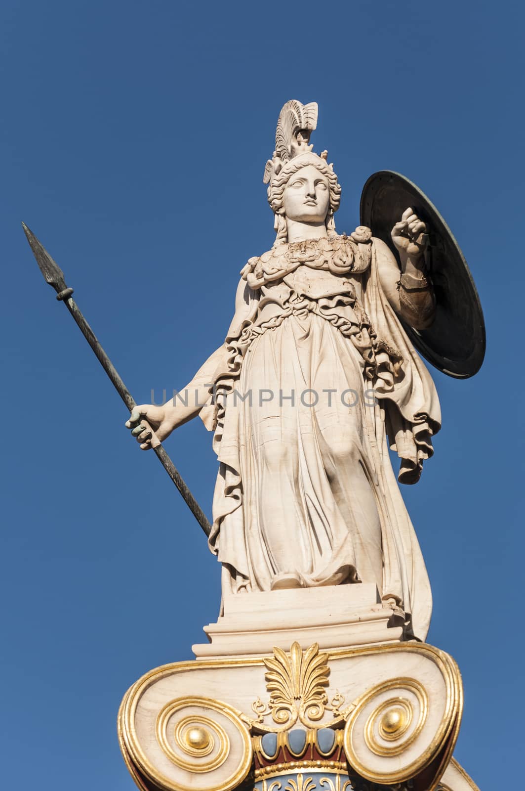 classic Athena statue by vangelis