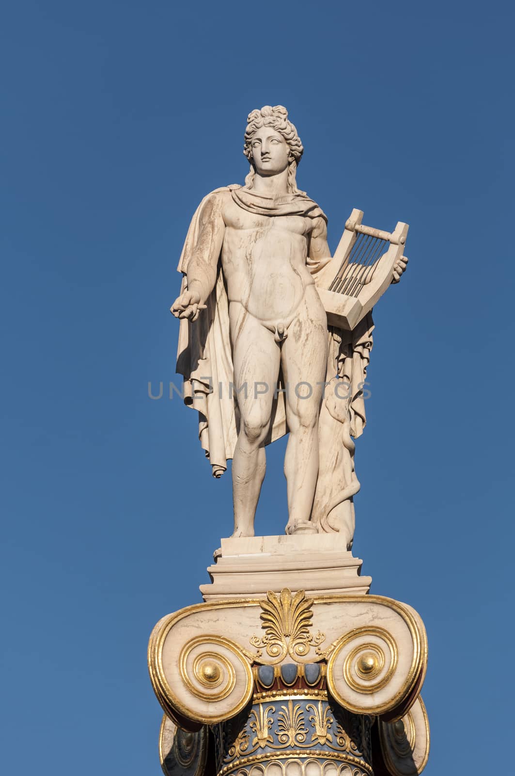 classical Apollo statue by vangelis
