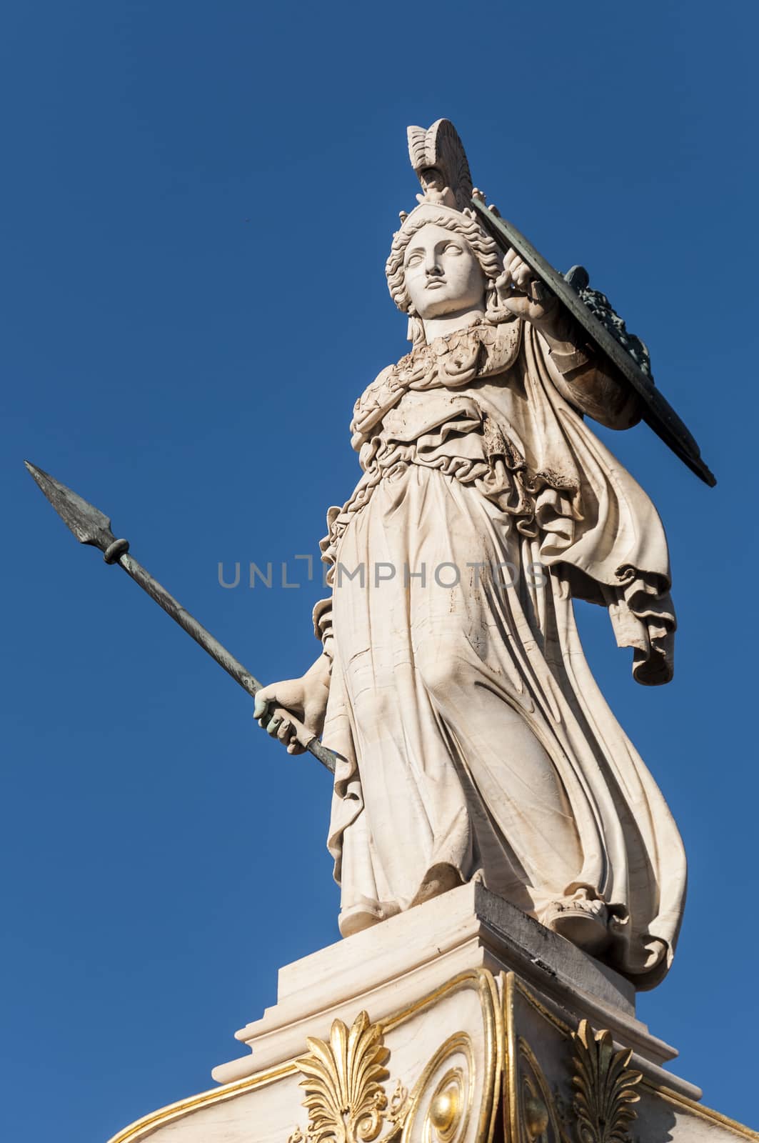 marble Athena statue by vangelis