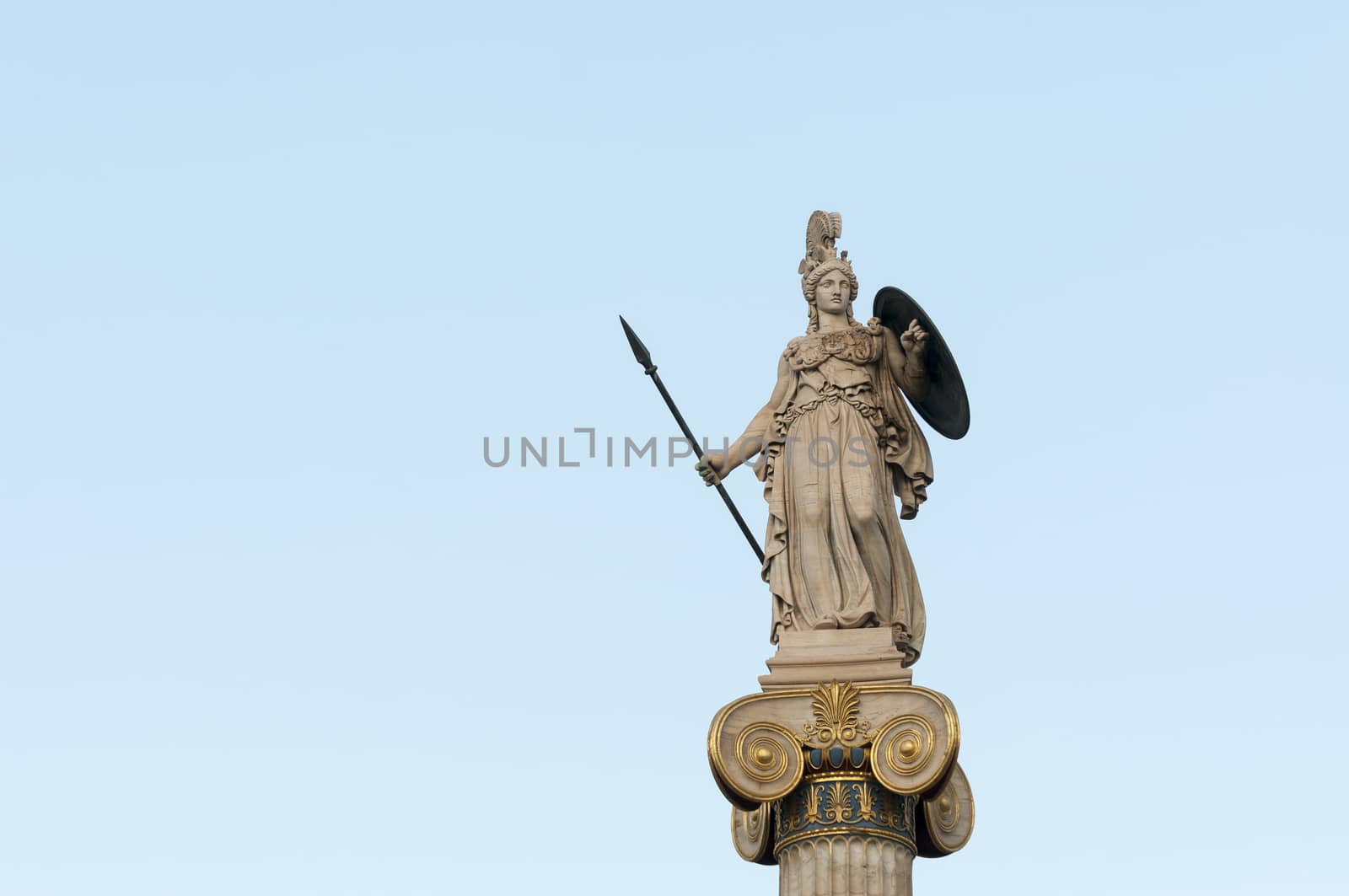 Athena statue_left space by vangelis