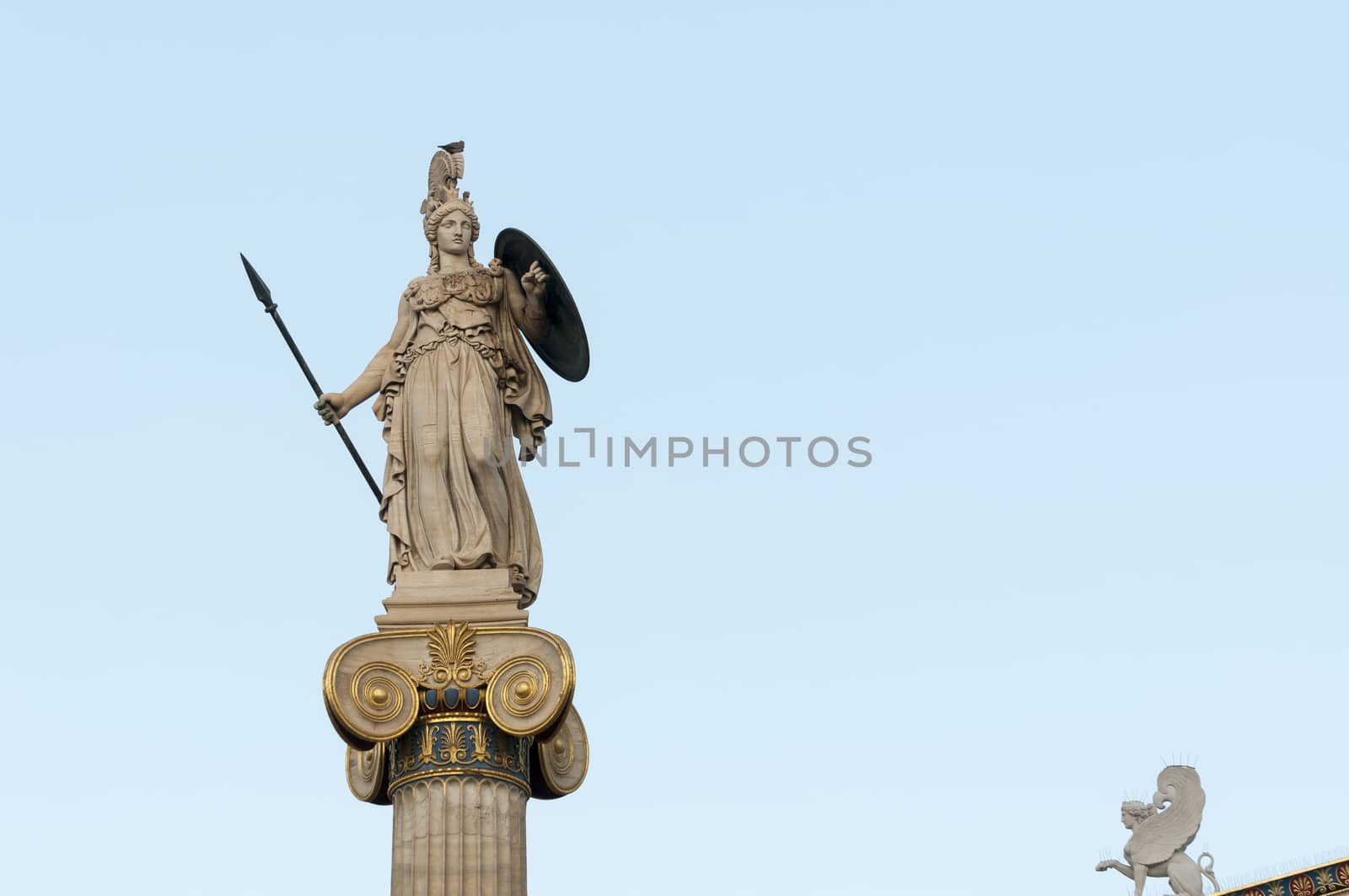 marble Athena statue by vangelis