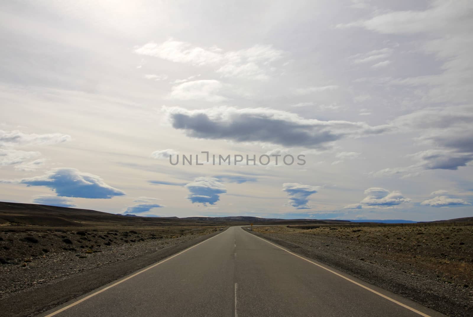 Endless scenic route ruta 40 in Patagonia, Argentina