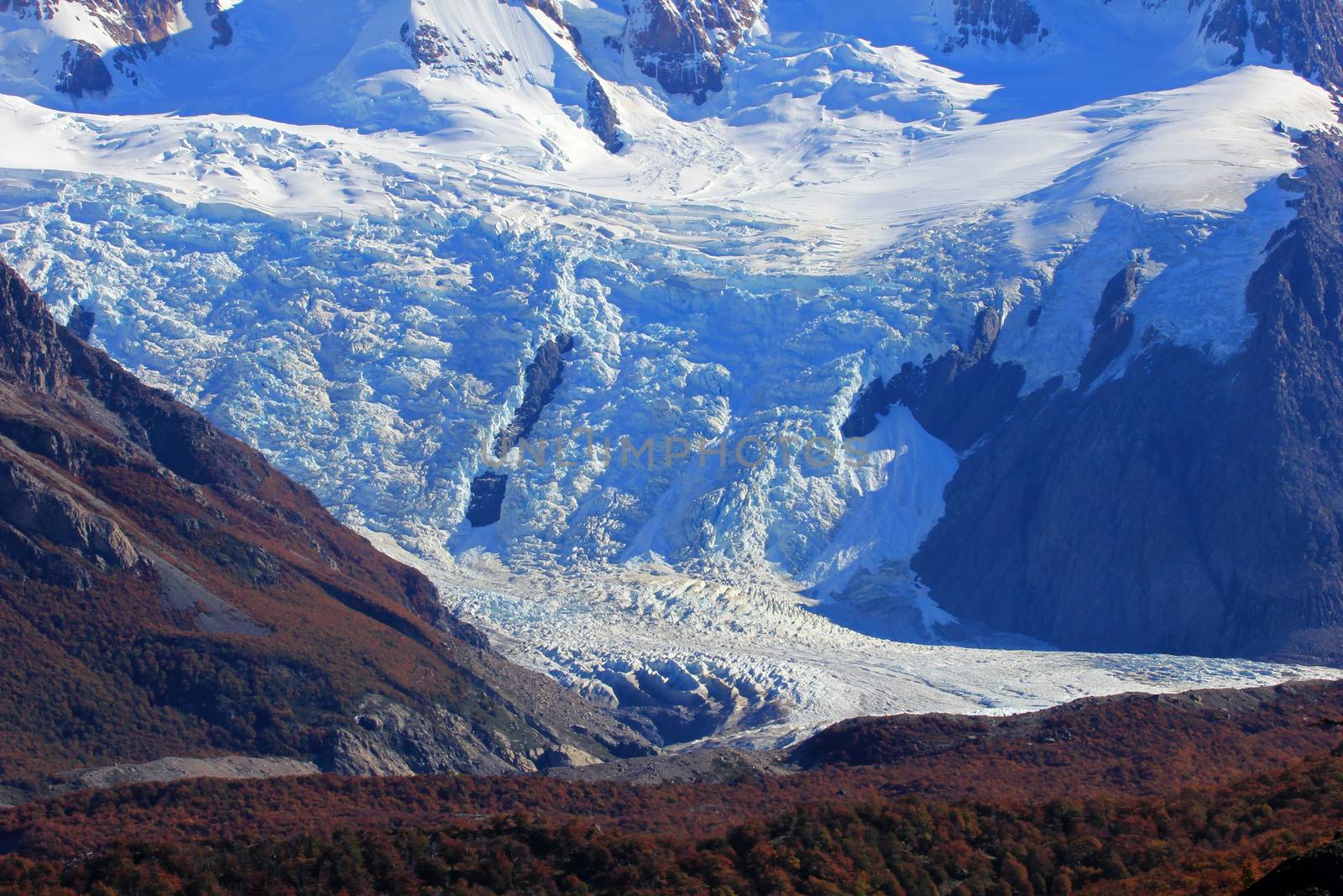 Torre Glacier, close up in Los Gaciares National Park, El Chalten, Patagonia, Argentina
