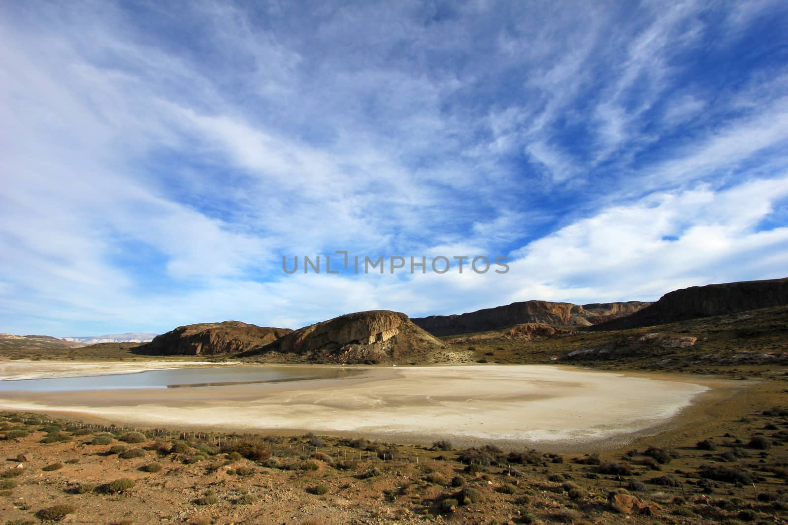 Beautiful landscape near Paso Roballos, near border of Argentina and Chile