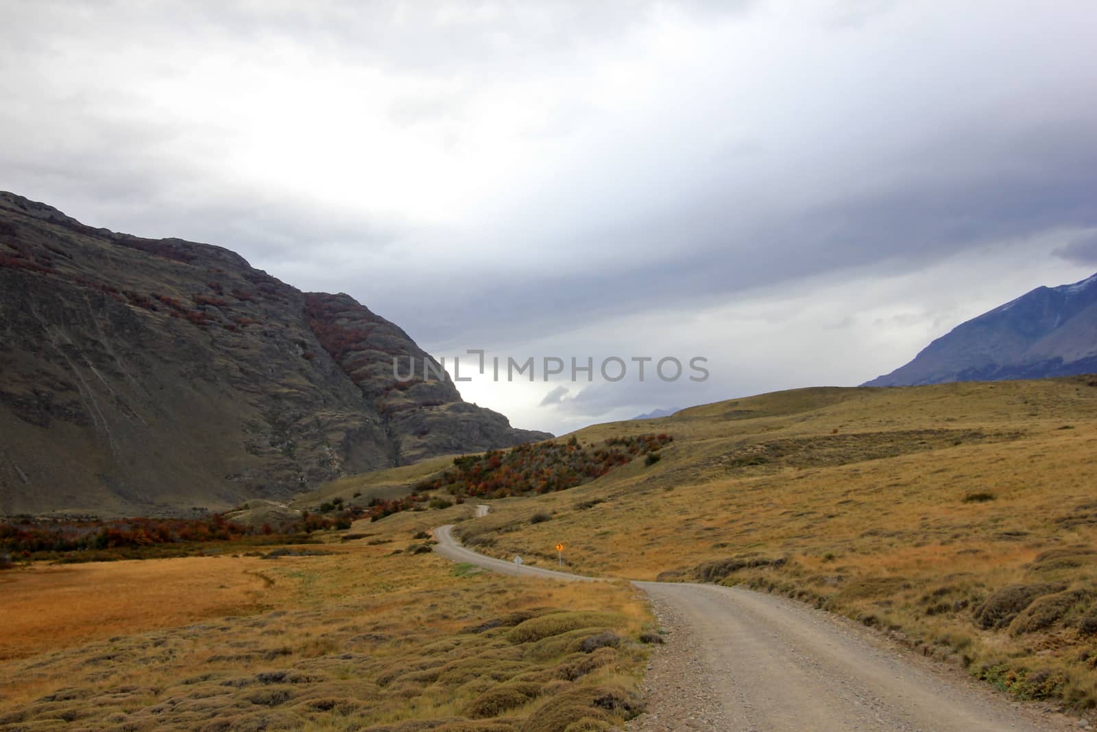 Beautiful landscape near Paso Roballos, near border of Argentina and Chile