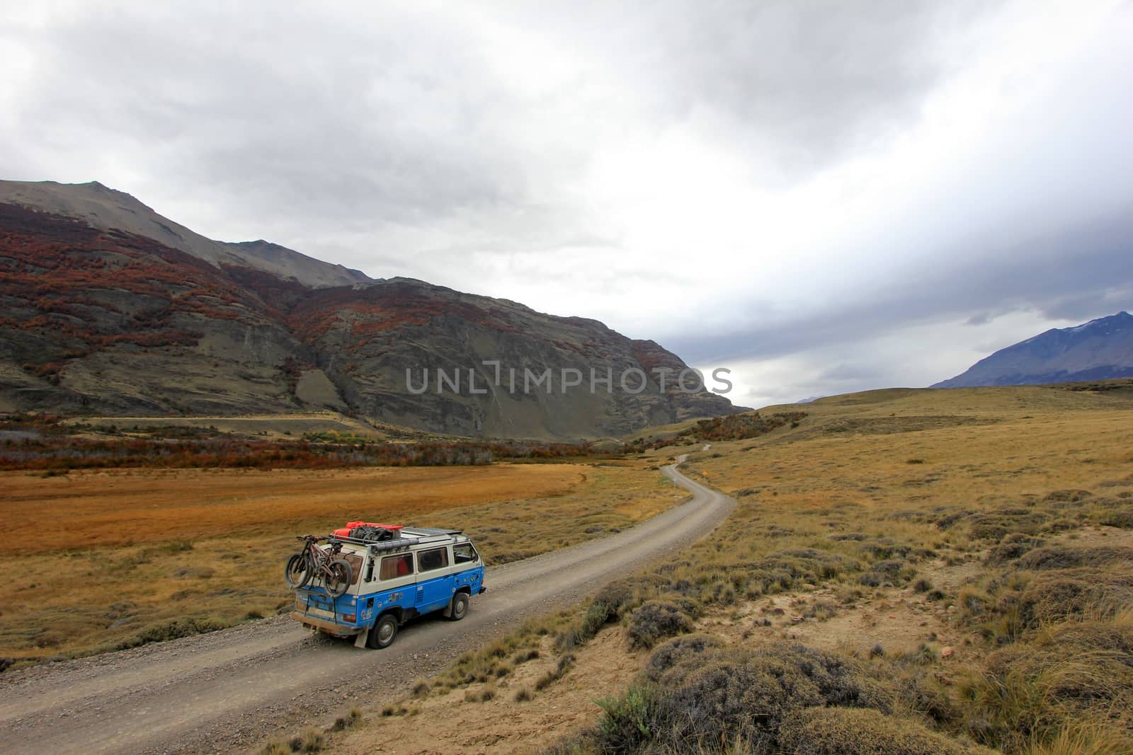 Beautiful landscape near Paso Roballos, near border of Argentina and Chile