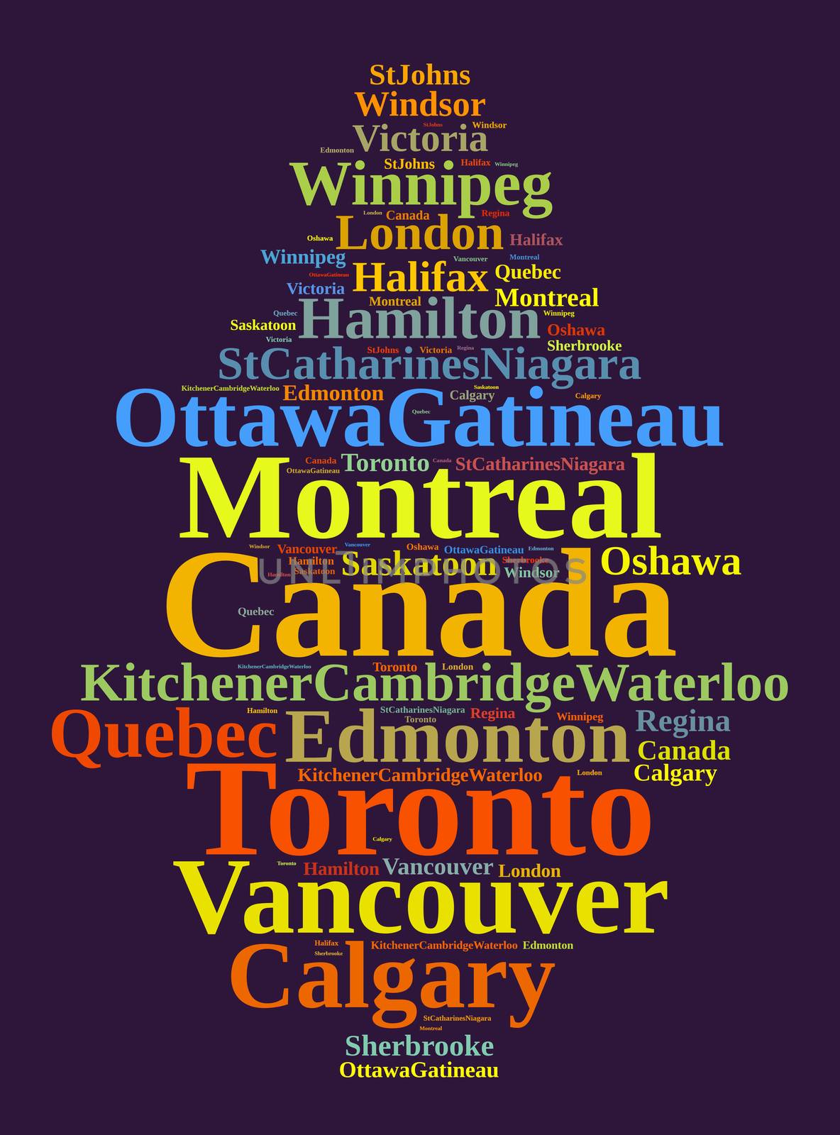Largest census metropolitan areas in Canada by eenevski