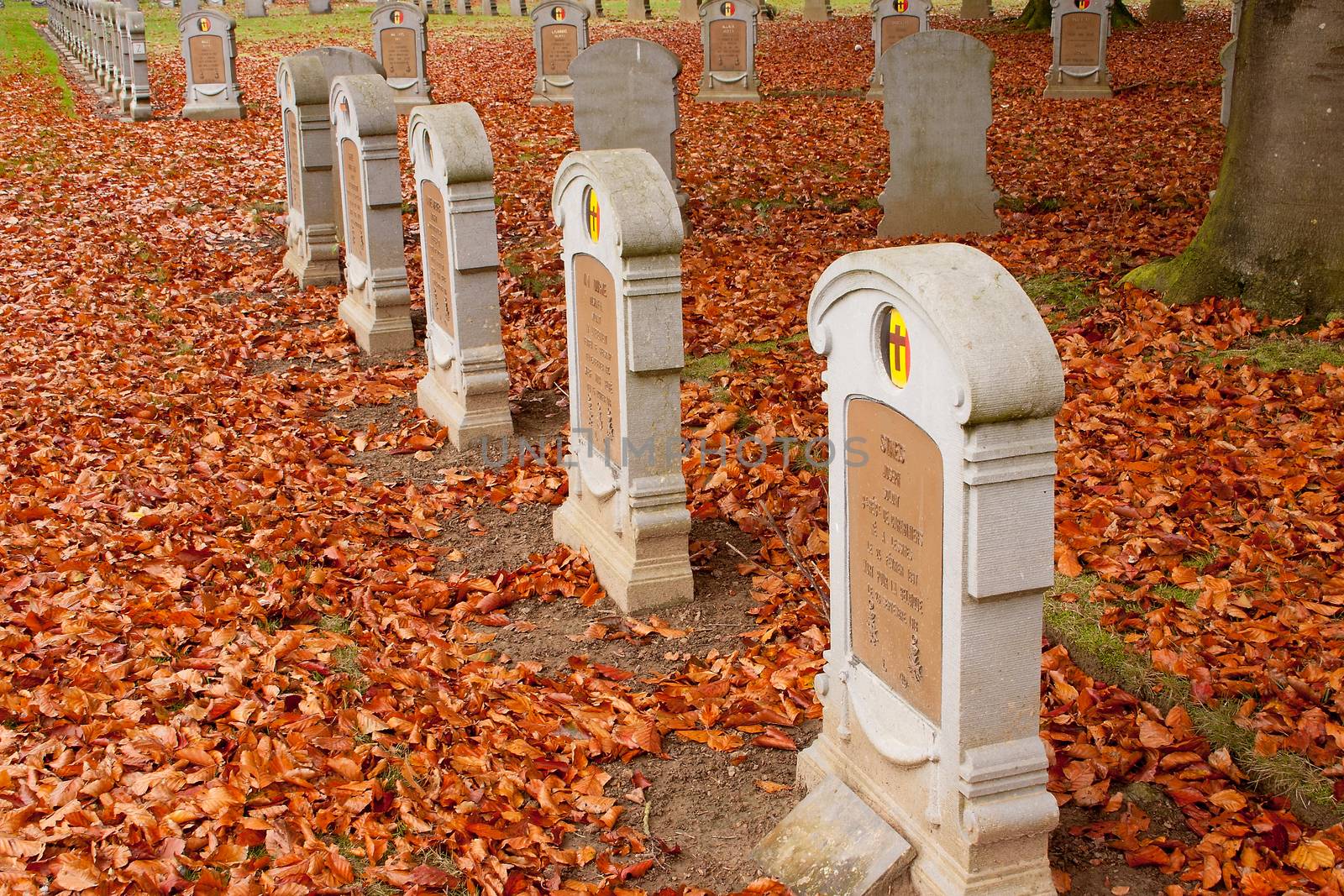 The Belgian Military Cemetery of World War I in Houthulst Belgium