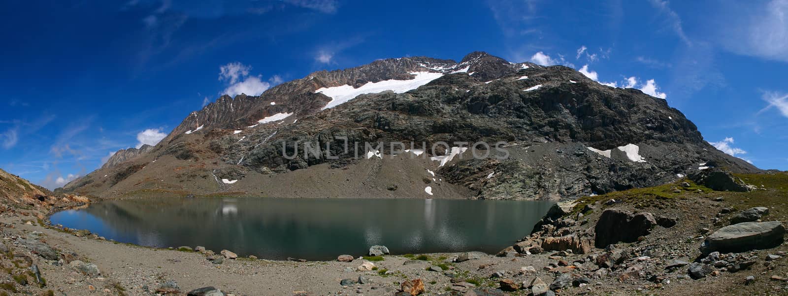 Panorama Mountain Lake by Kartouchken