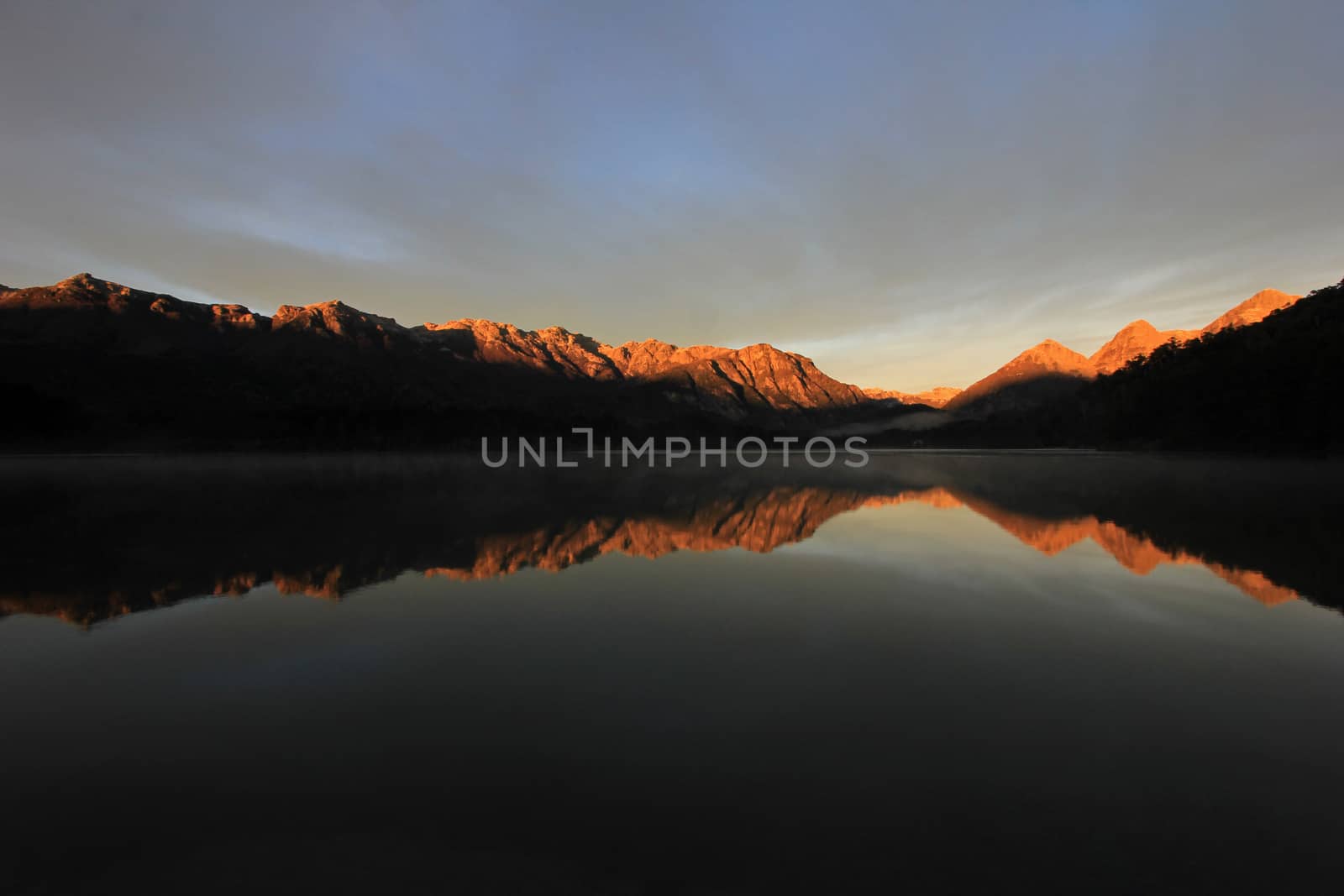 Sunrise at Lake Totoral in autumn, Argentina by cicloco