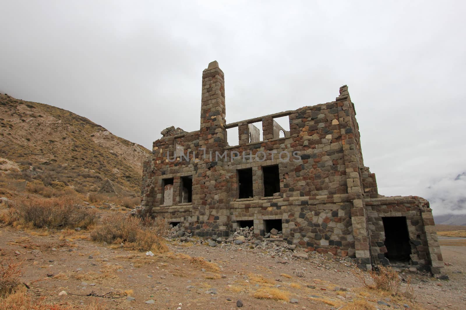 Abandoned Sosneado Hot Springs Hotel that has supposedly been a nazi hideout, Mendoza, Argentina