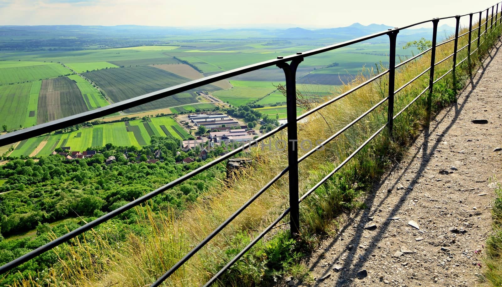 Landscape of a Czech Central Mountains.