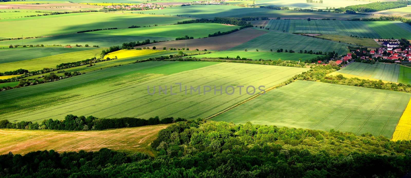 Landscape of a Czech Central Mountains.