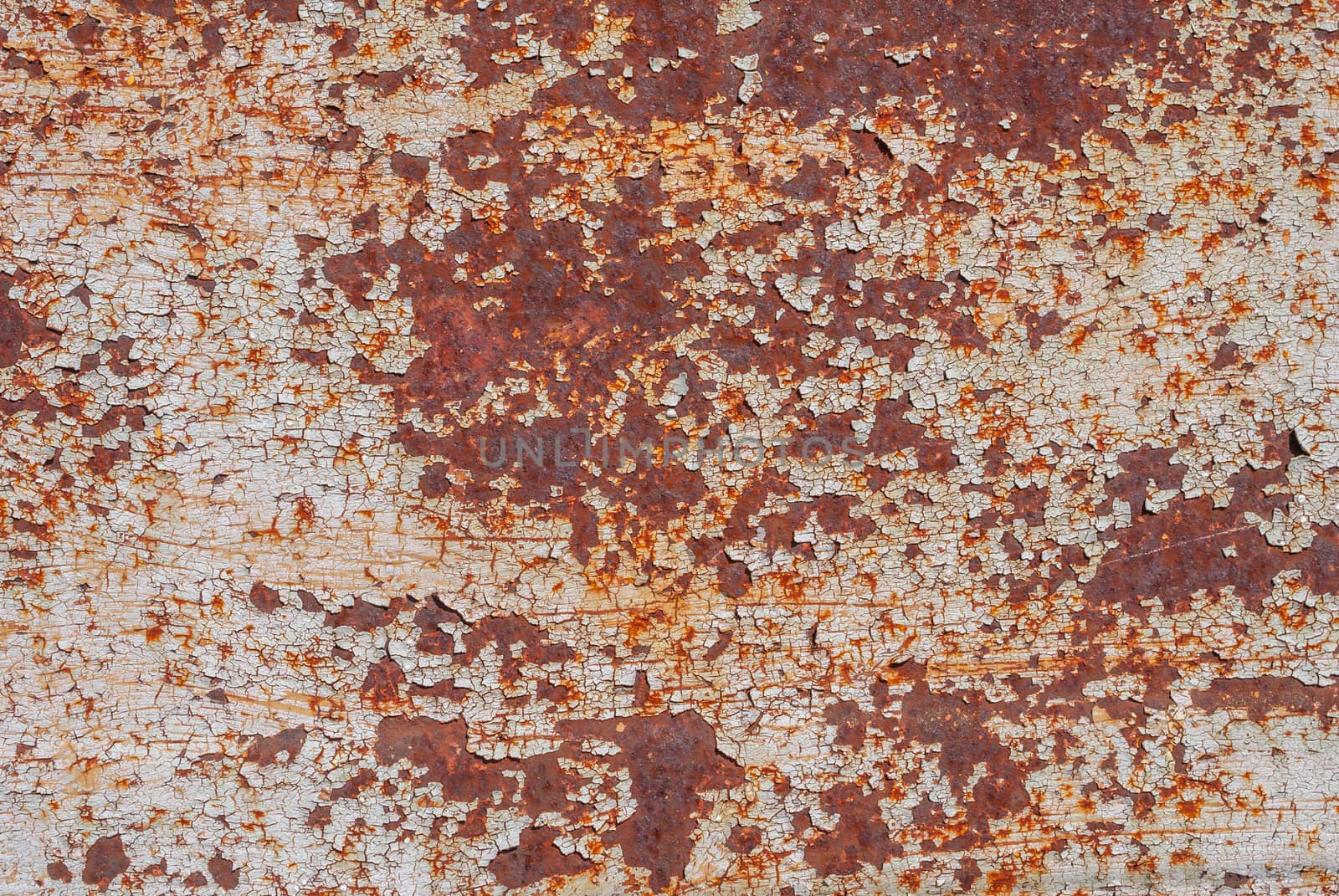 surface of rusty iron with remnants of old paint, chipped paint, texture background by uvisni