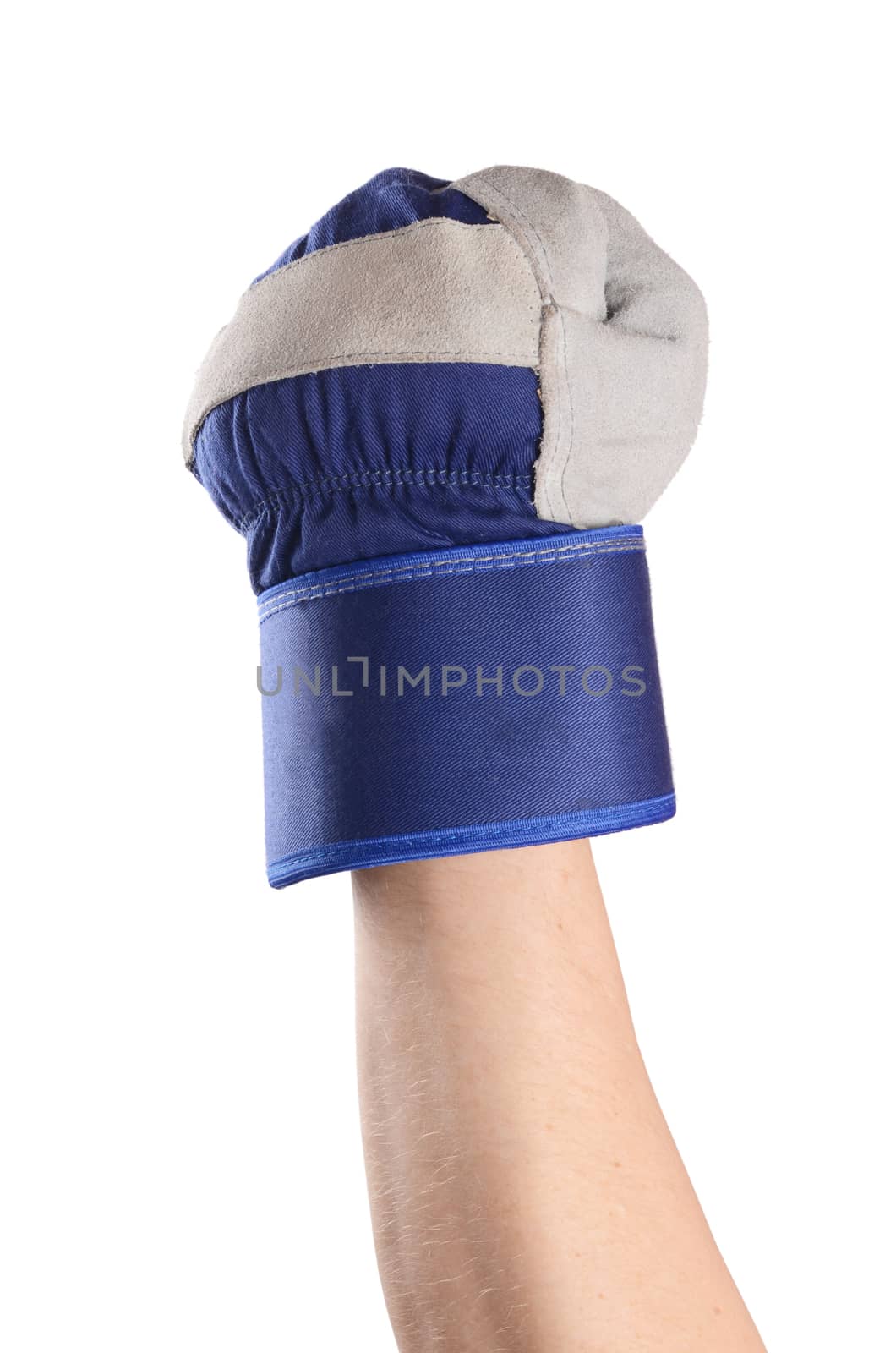 Working mens gloves isolated on white background