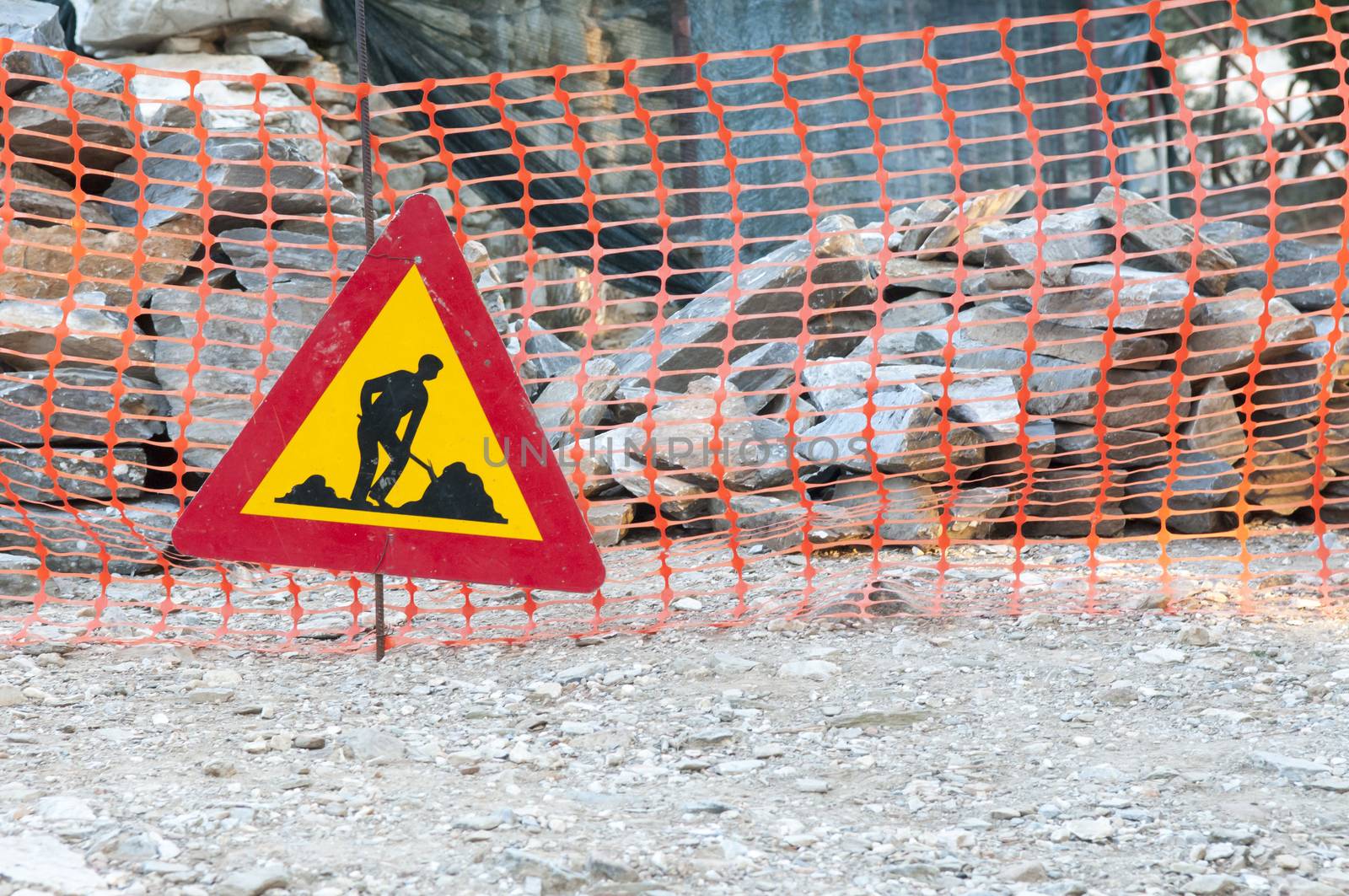 construction site sign by vangelis