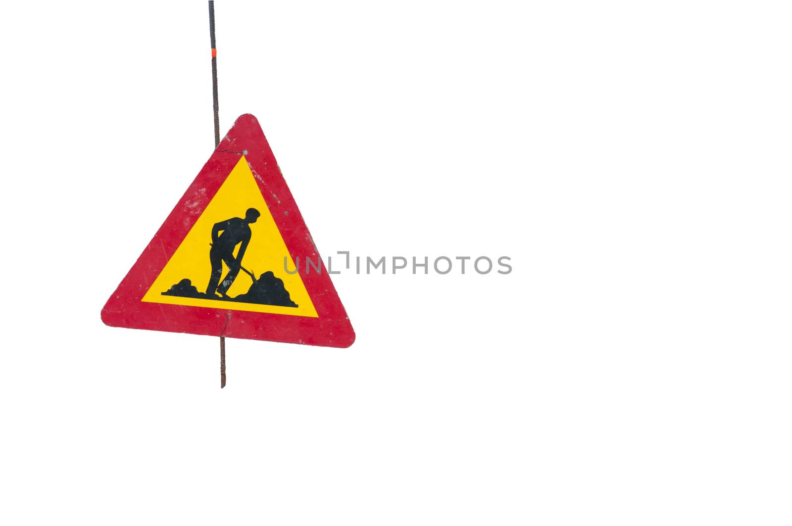 construction site sign, isolated by vangelis