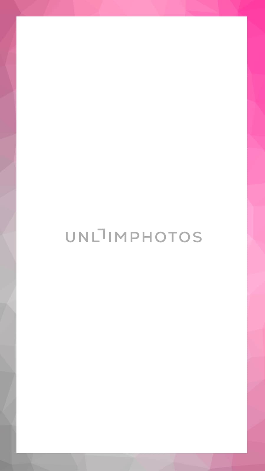 Vivid multicolor polygonal frame with blank white copy space. 