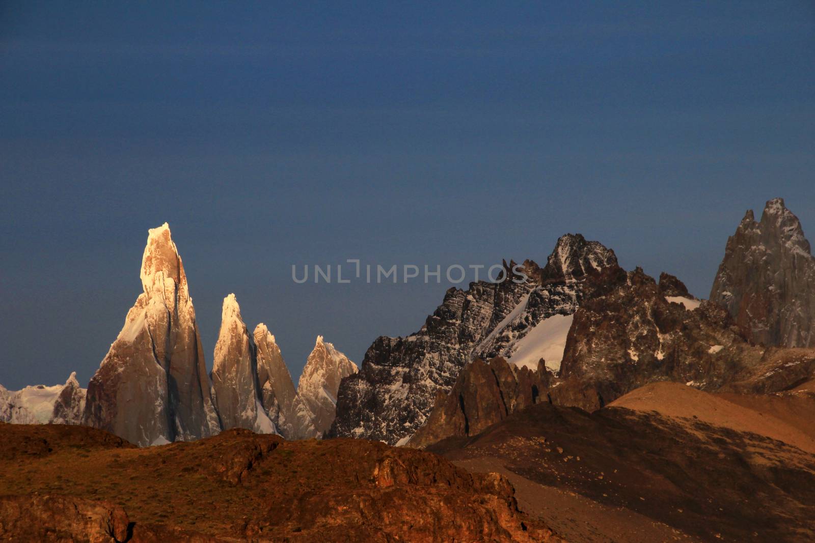 Cerro Torre mountainline at sunrise, Patagonia, Argentina by cicloco